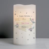Personalised Garden Bloom LED Candle Extra Image 1 Preview